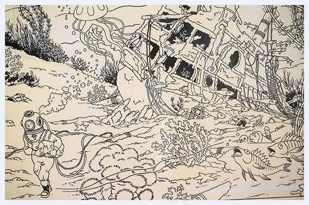 《丁丁历险记》中国元素封面画稿刷新漫画拍卖纪录 | 美术作品拍卖