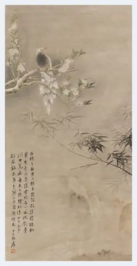 荣宝秋拍精品赏析：张大千《桃花翠鸟》 | 艺术品拍卖查询