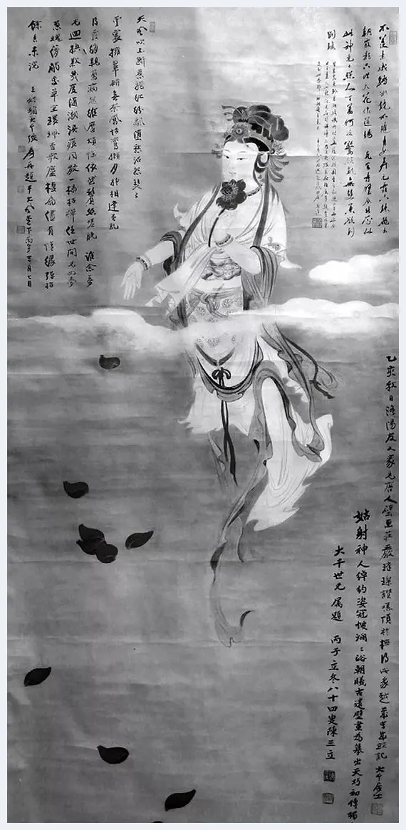 张大千人物画在华艺国际秋拍 “天女散花” | 艺术品拍卖资料