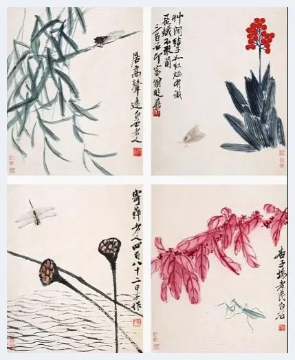 2013歌德春拍：齐白石《花卉草虫册页》 | 艺术品拍卖资讯