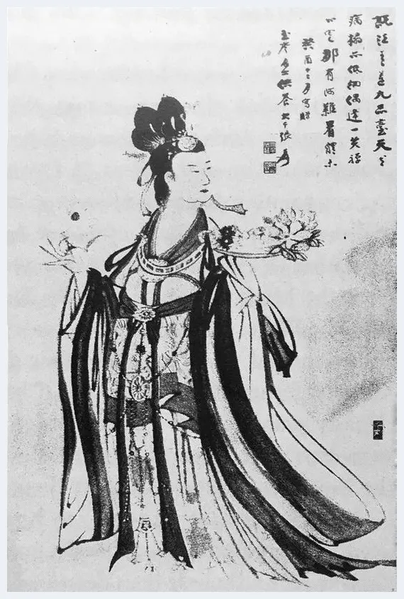 张大千人物画在华艺国际秋拍 “天女散花” | 艺术品拍卖资料